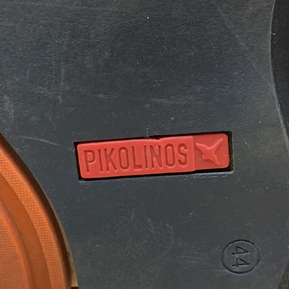 Pikolinos Mens Gray With Black Trim Oxford Leather Size 44 EU 10.5-11 US - Picture 6 of 9